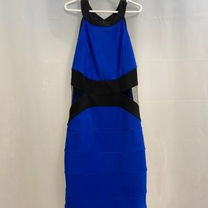 Halter mesh bandage dress